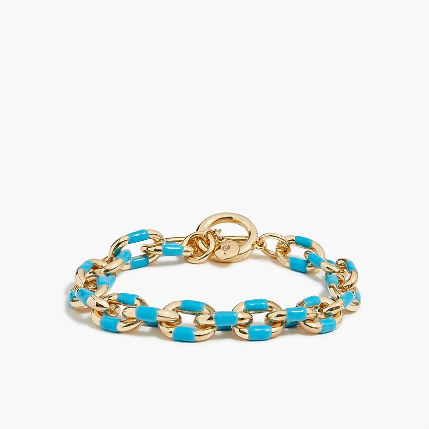 Enamel link bracelet | J.Crew Factory