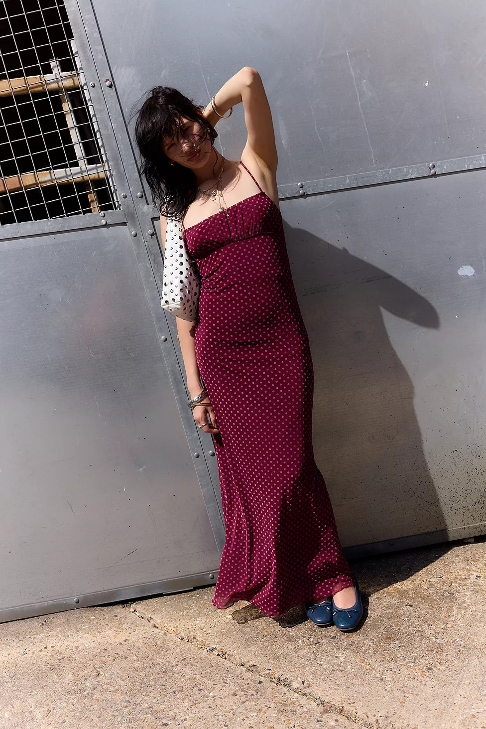 Motel Berry Darsih Spot Maxi Dress | Urban Outfitters UK