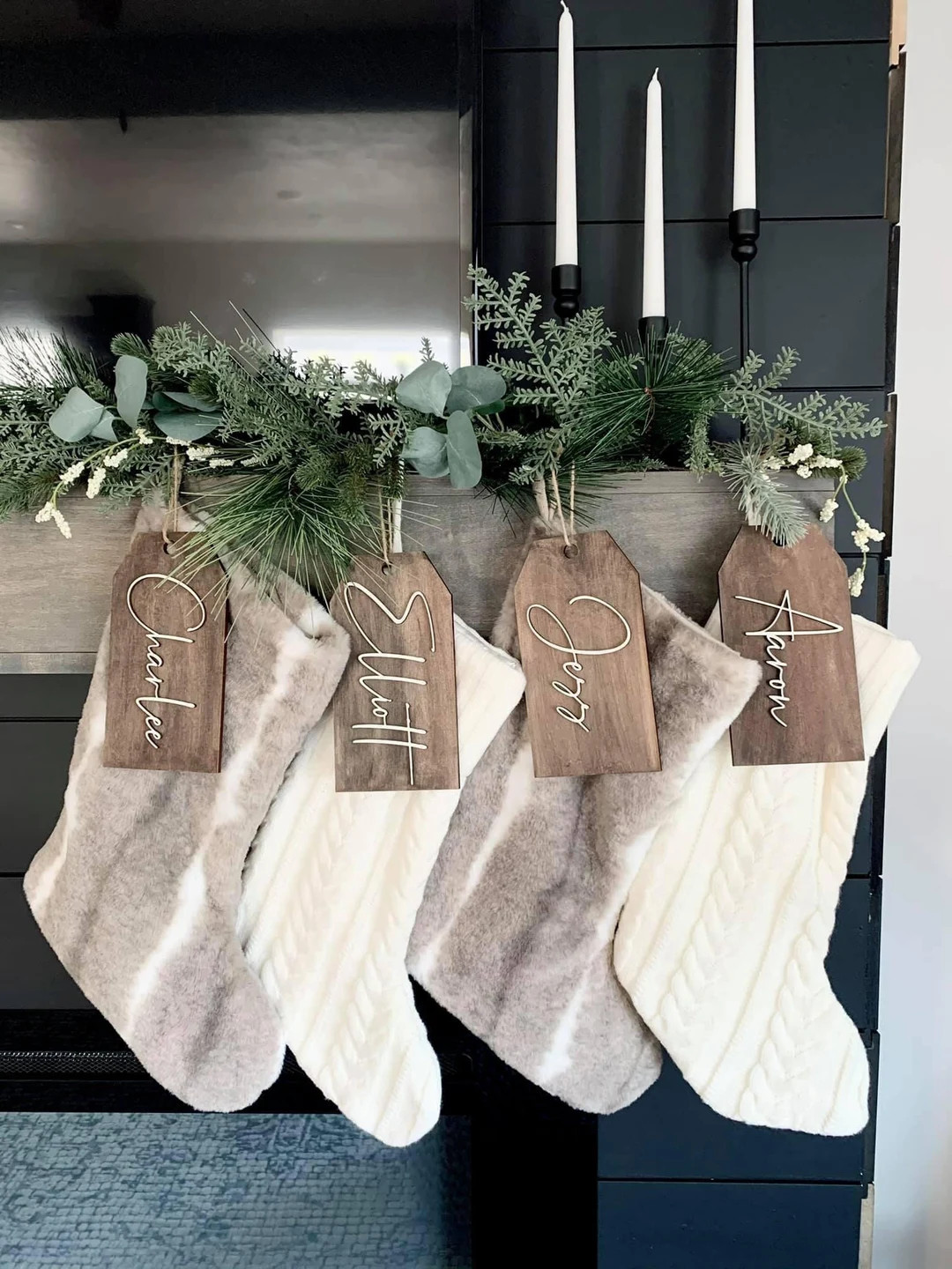 Stocking Tags | Christmas Tags | Name Tags | 3D laser | Etsy (US)