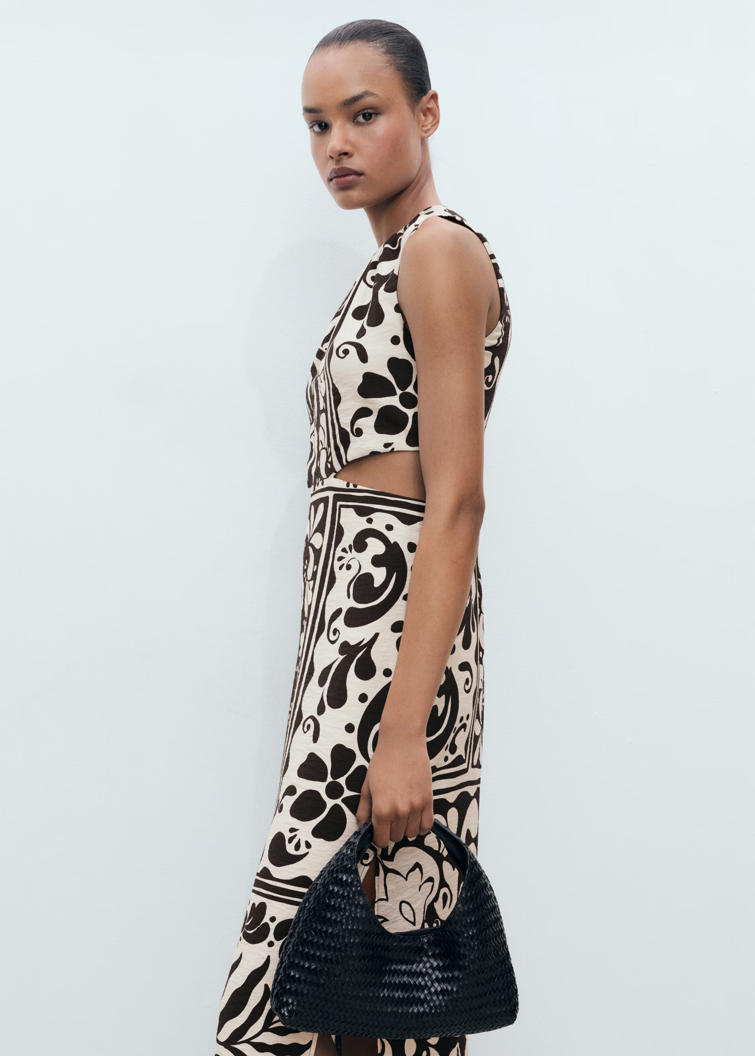 Midi-dress with cut-out | Mango (US/MX/AU)