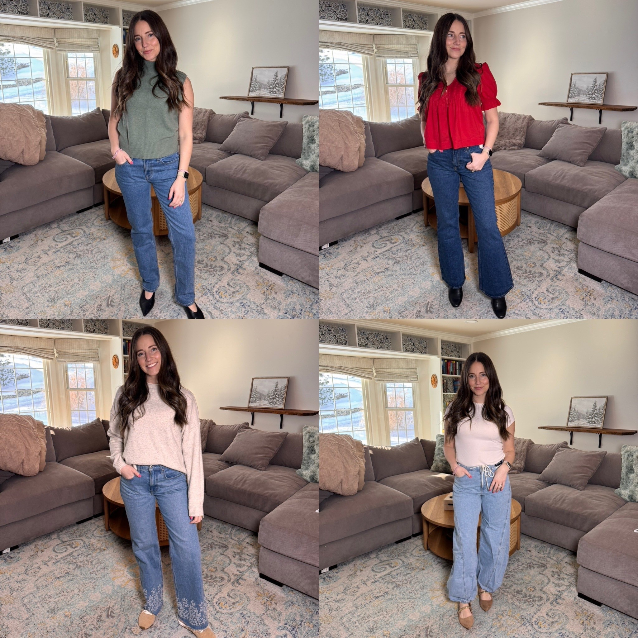Abercrombie denim sale! Use code DENIMAF for an extra 15% off!! 

Sized up in all of them except the barrel jeans (should’ve sized up!) 
Size small in all of the tops except j got a medium in the green sweater tank 

#LTKSaleAlert