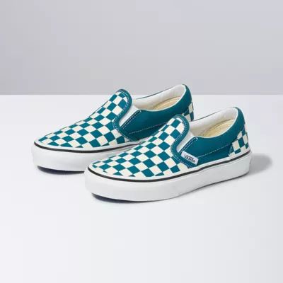 Kids Checkerboard Classic Slip-On | Shop Kids Shoes At Vans | Vans (US)