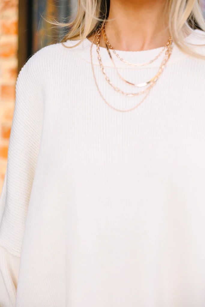 Give You Joy Cream White Dolman Sweater | The Mint Julep Boutique