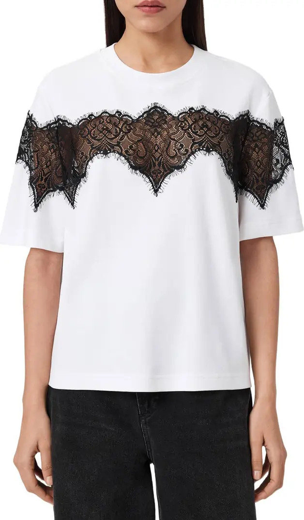 Lisa Lace Panel T-Shirt | Nordstrom