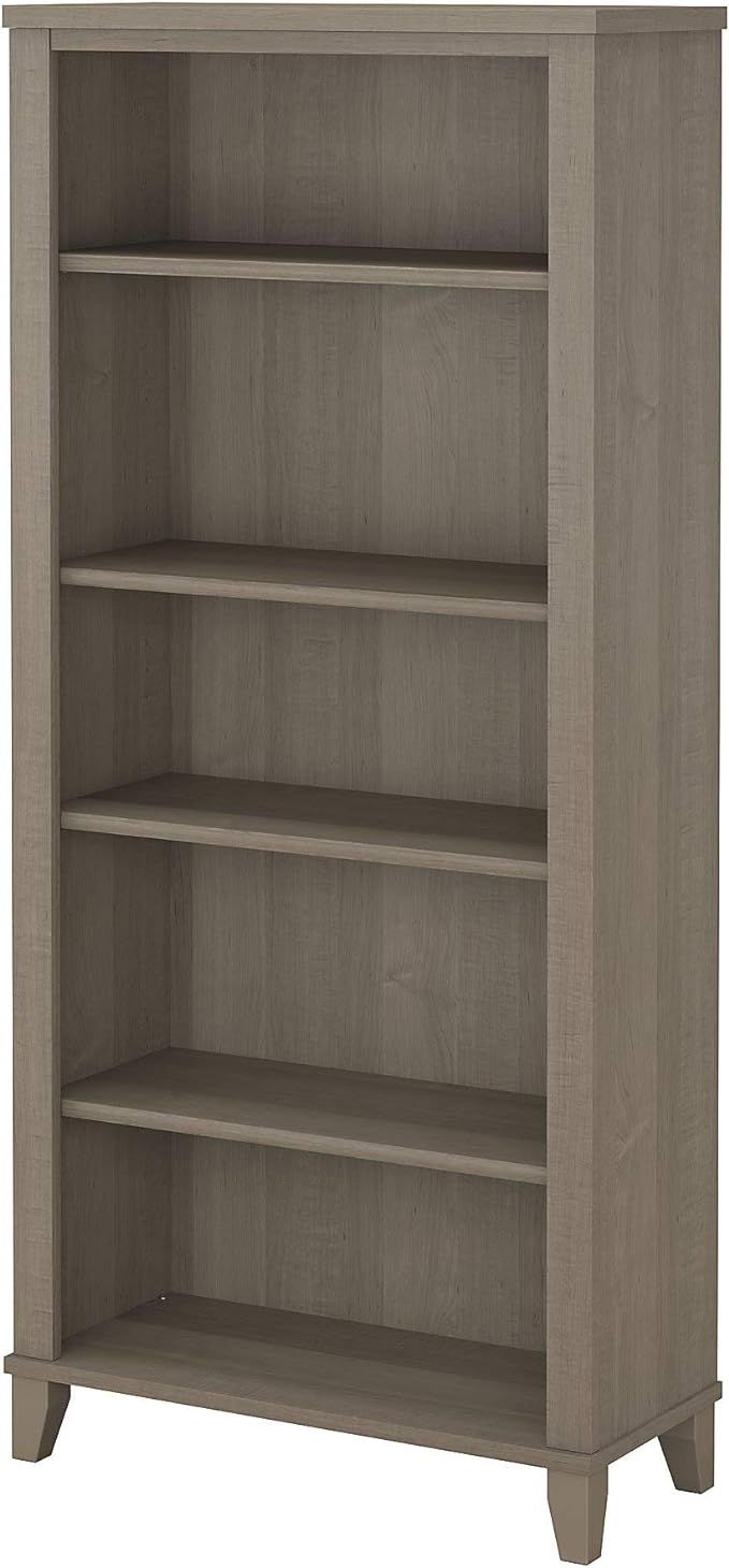Bush Furniture Somerset Tall 5 Shelf Bookcase | Large Open Bookshelf in Ash Gray | Display Cabine... | Amazon (US)