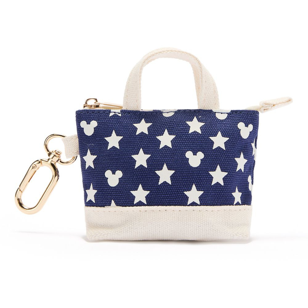Mickey Mouse Icon Americana Micro Canvas Tote Bag Charm | Disney Store