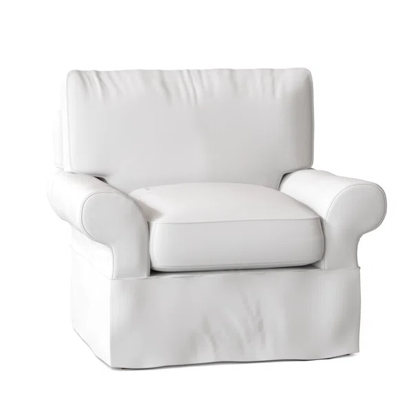 Lurdes Upholstered Slipcovered Armchair | Wayfair North America