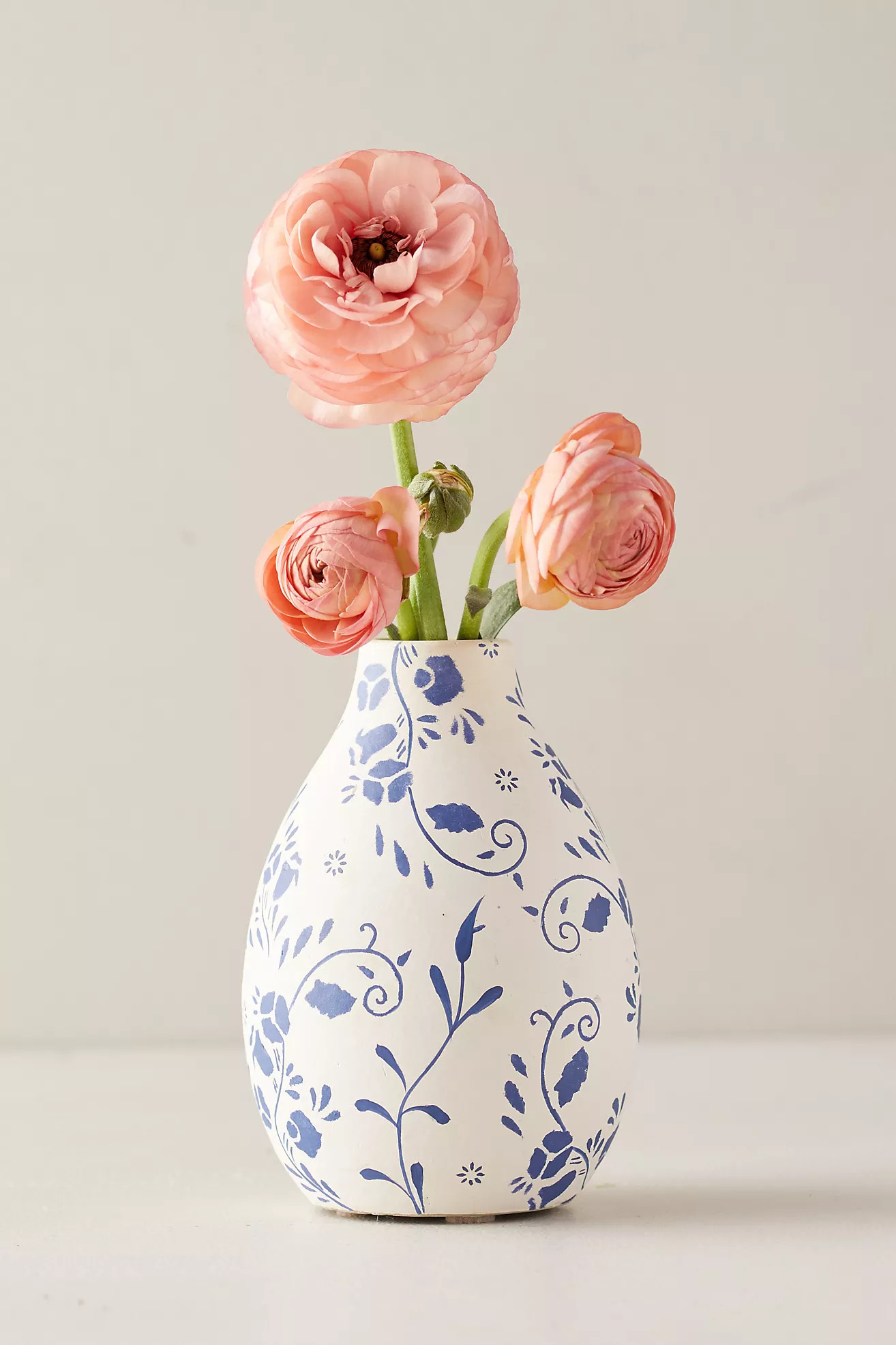 Floral Ceramic Bud Vase | Anthropologie (US)