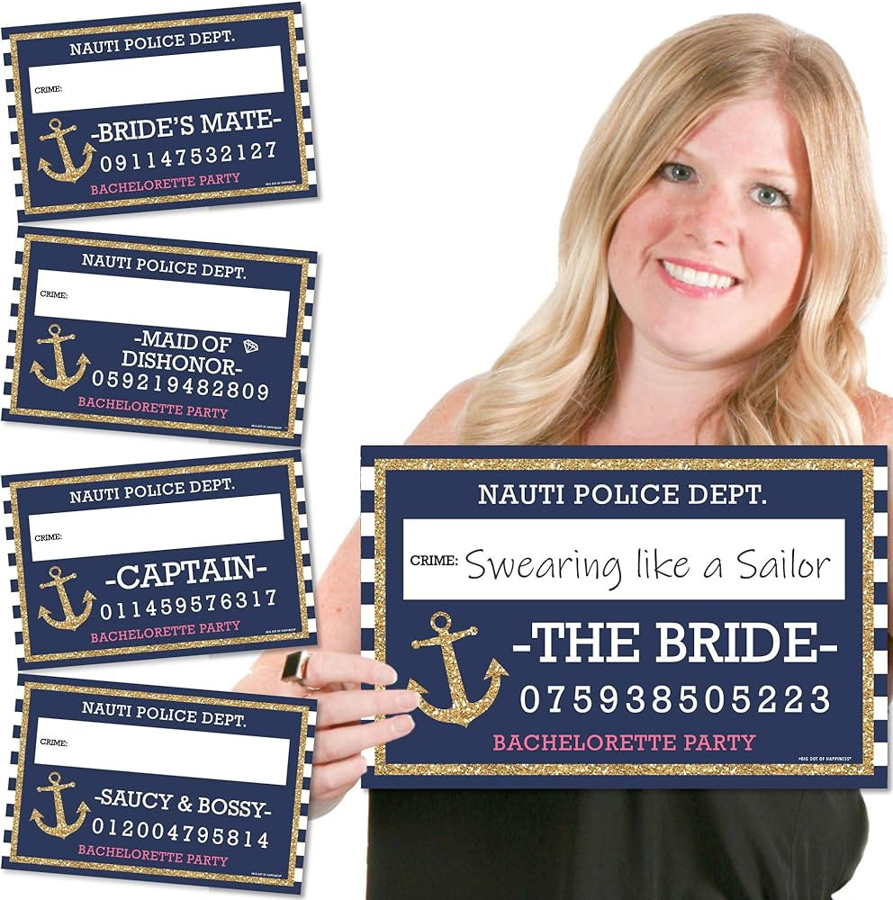 Big Dot of Happiness Last Sail Before the Veil - Nautical Bridal Shower and Bachelorette Party Mu... | Amazon (US)