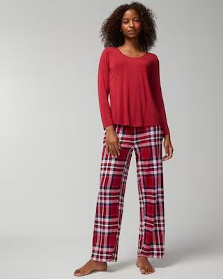 Long-Sleeve Top + Pants Set | SOMA