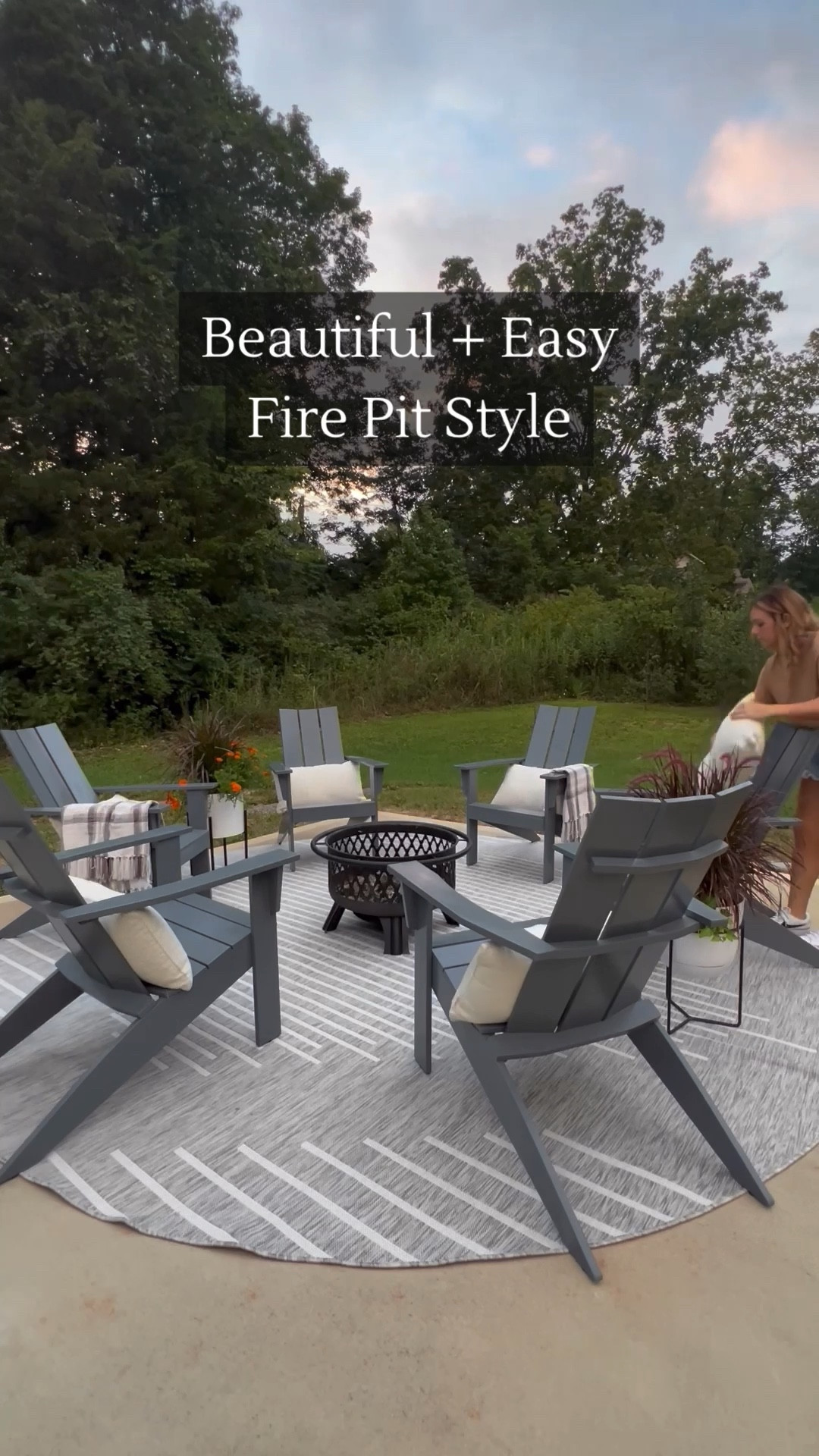 Spring is on the way! ☀️ Get your outdoor space ready with my favorite picks for the ultimate outdoor fire pit area. Can you believe these Adirondack chairs are from Walmart? And they’re way more comfy than traditional Adirondack chairs because they don’t lean back as far. And at a quarter of the price. 💰 Tip: I sprayed the chairs with an outdoor clear coat to keep them beautiful in all weather.

#LTKhome #LTKVideo

#LTKSeasonal
