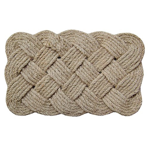 18 x 30 in. Lovers Knot Coir Indoor/Outdoor Doormat, Brown/Natural | Amazon (US)