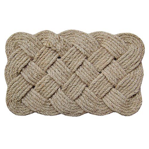 18 x 30 in. Lovers Knot Coir Indoor/Outdoor Doormat, Brown/Natural | Amazon (US)