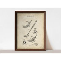 Golf Patent Art Print, Club Wall Art, Golfer Gift, Invention Drawing Printed On Fine Paper, Vintage Room Decoration | Etsy (US)