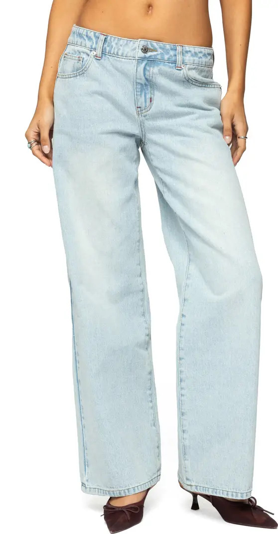 EDIKTED Ace Relaxed Low Rise Wide Leg Jeans | Nordstrom | Nordstrom