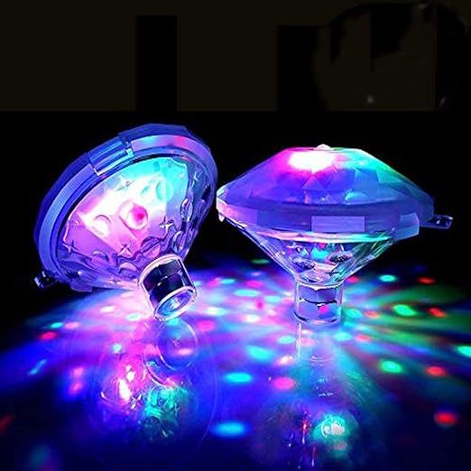 Underwater Bath Light,Floating Lamp LED Disco Aqua Glow Multi Colour Flashing Bathroom Pond Pool ... | Amazon (US)