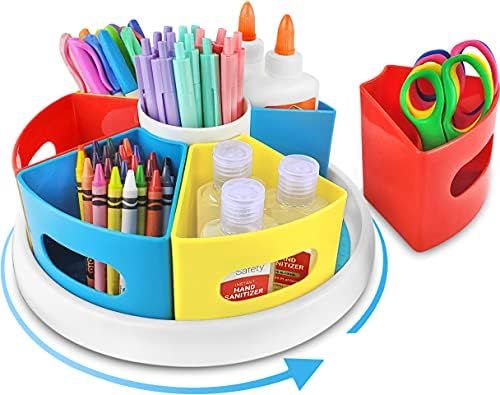 Creative Caddy - Rotating Art Supply Organizer for Kids Desk, Caddy Organizer, Lazy Susan Craft Stor | Amazon (US)