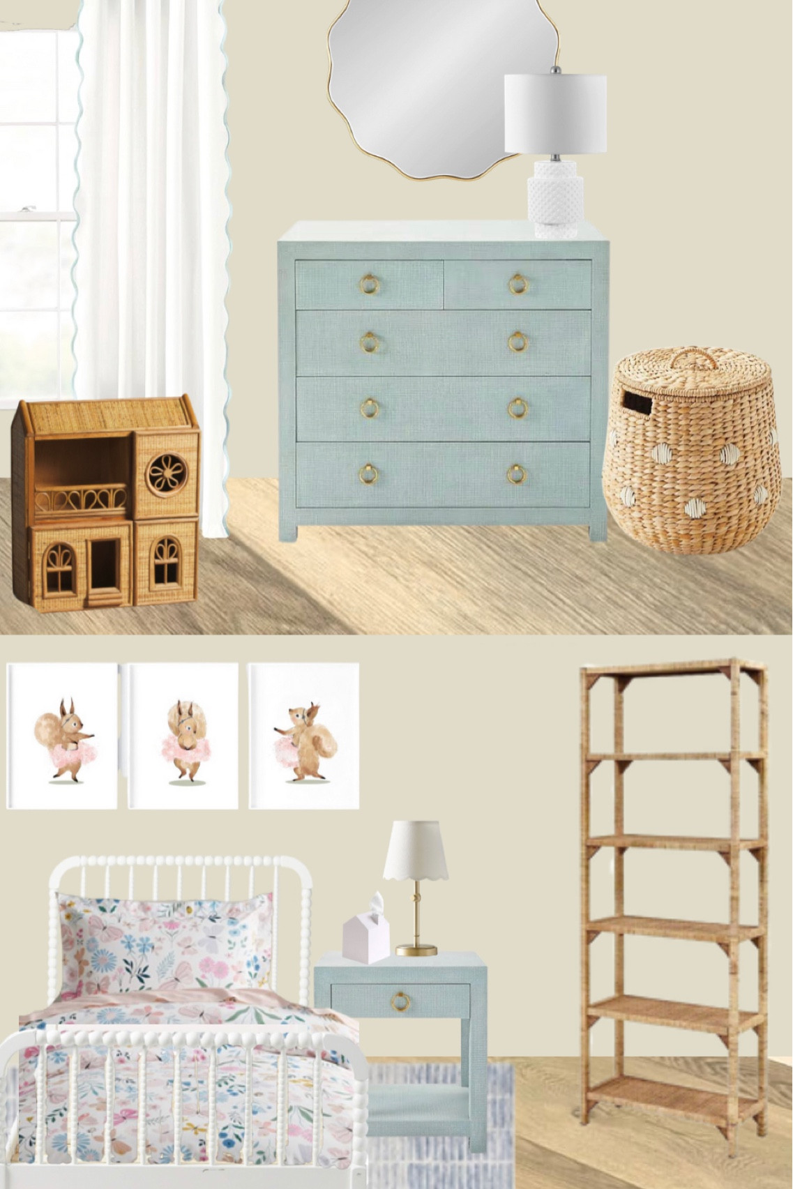 Girls bedroom, girl room moodboard, little girl bedroom, kid bedroom design, child room moodboard, amazon, amazon home, pottery barn, Serena and lily, Etsy, handmade, homegoods 

#LTKkids #LTKFind #LTKhome