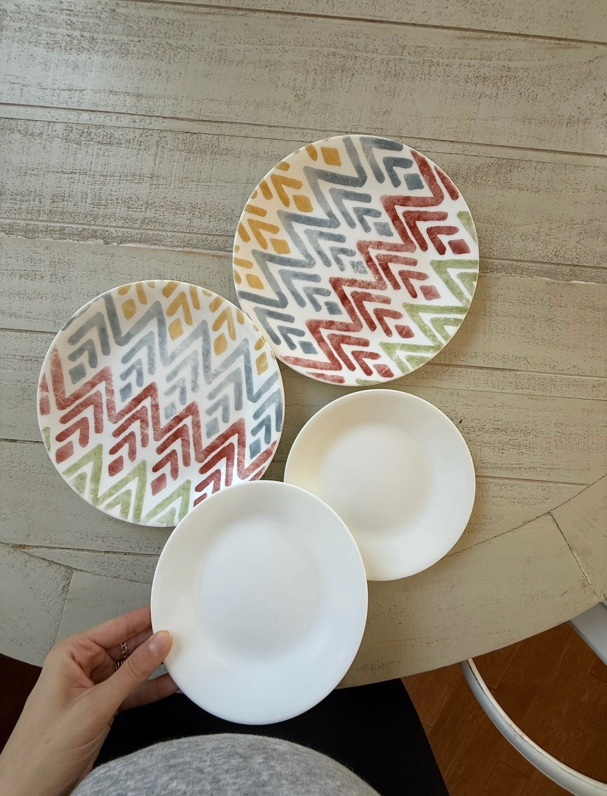 Corelle brand plates - these are non plastic plates that are durable and a great non-divided plate option for kids.

#LTKHome #LTKKids #LTKBaby