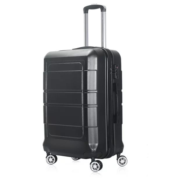 AEDILYS Hardside 20 Inch Carry On Spinner Luggage with Ergonomic Handles and TSA Lock, Black - Wa... | Walmart (US)