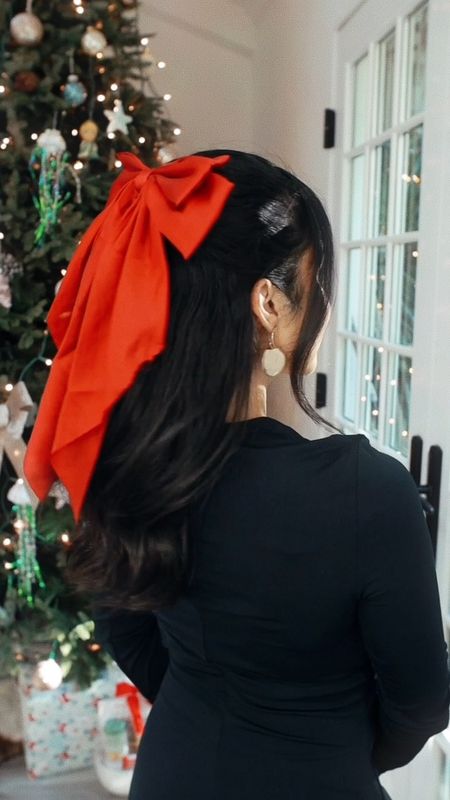 Easy holiday hair tutorial 🎀❤️🎄