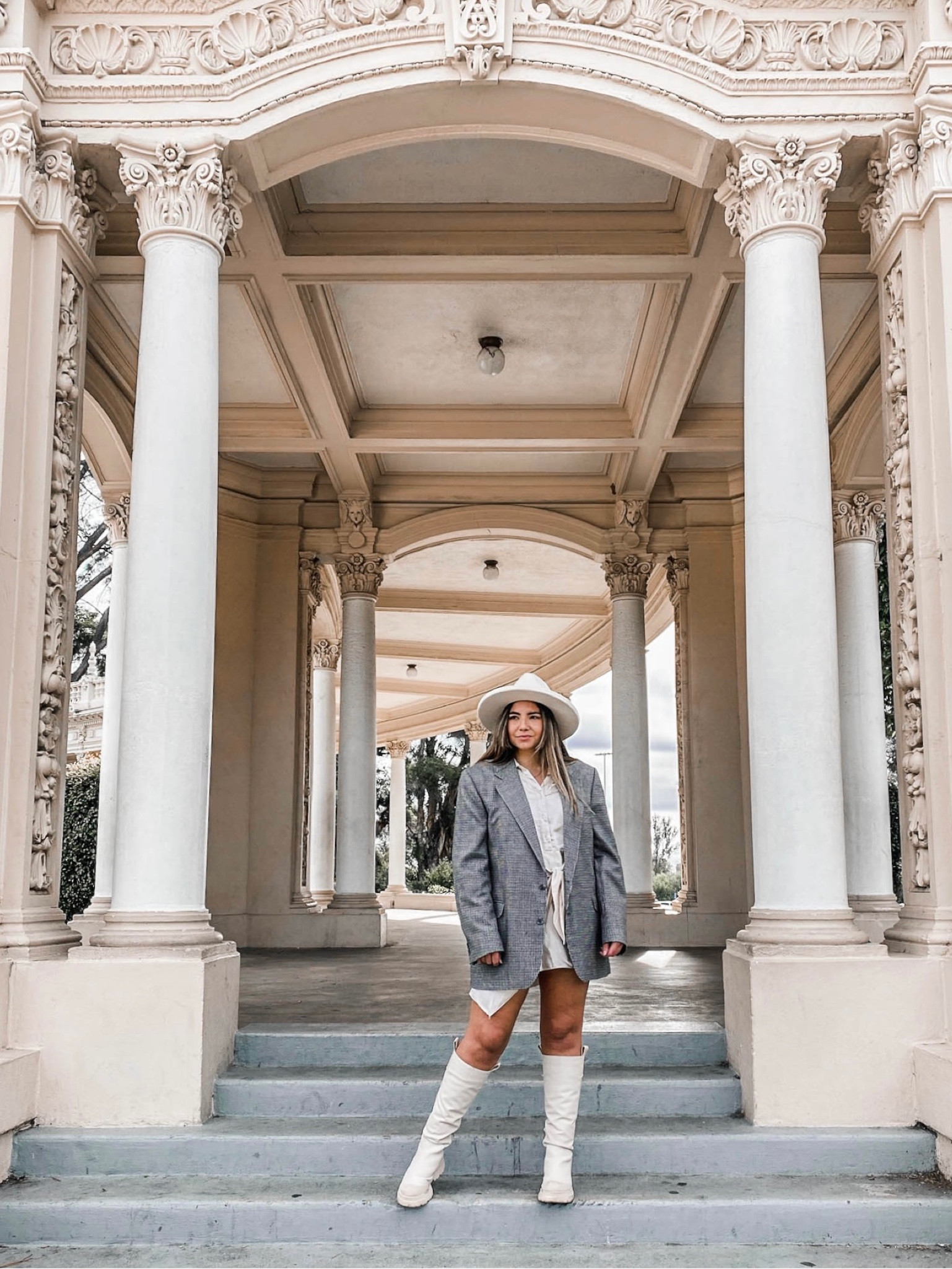 The hottest jacket of the season? A blazer 🔥 linked some similar plaid blazers and satin tie front dresses to style this fall outfit of the day. I’ve had these Wellington boots for two years now (in a size 10) and they are so easy to pair with any outfit 

#LTKSeasonal #LTKunder50 #LTKshoecrush