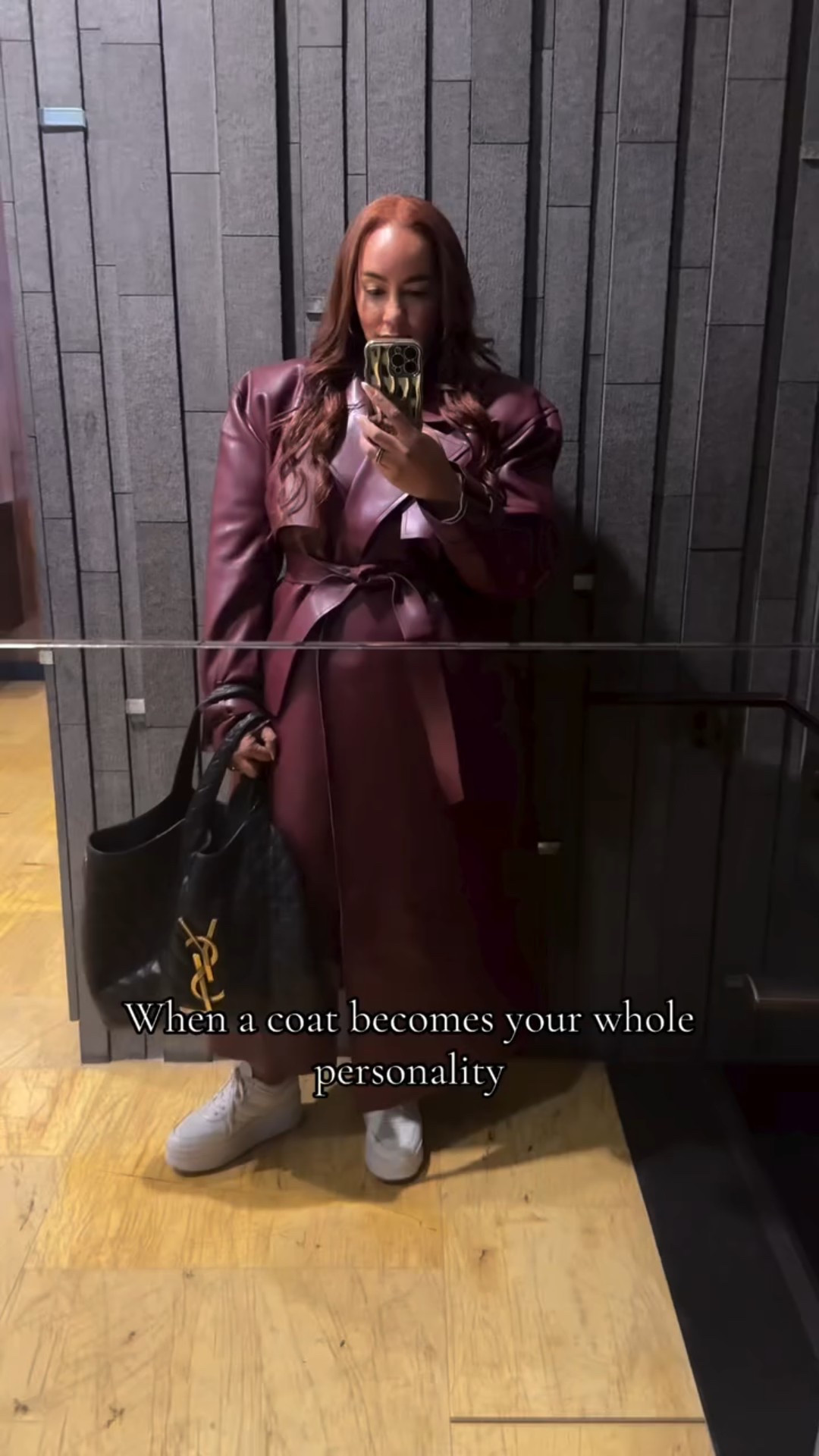 So obsessed with this coat! Comment “coat” for links sent directly to your inbox 

#Style #fallstyle #fall #trench #coat #burgundy