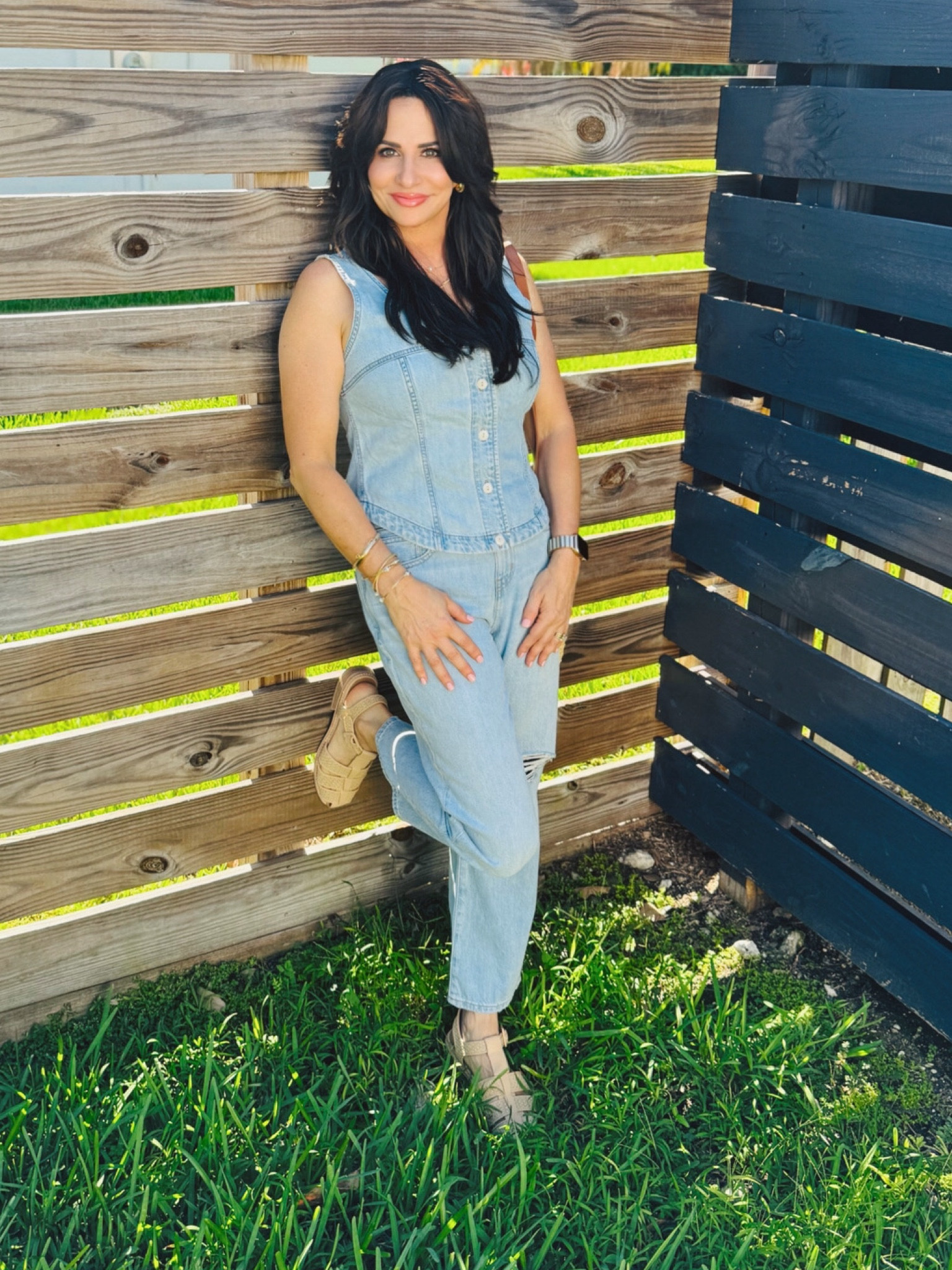 I love denim on denim ! Jeans 25 , vest med . 

#LTKSeasonal #LTKOver40 #LTKStyleTip