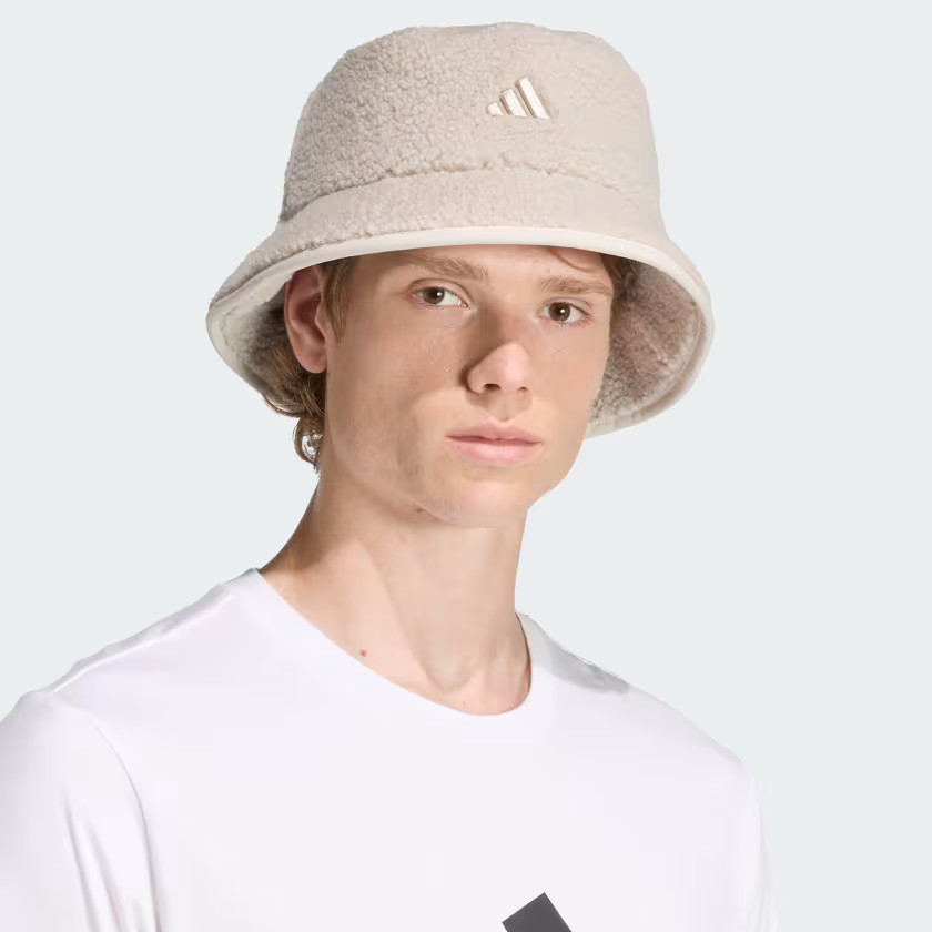adidas Winterized Teddy Fleece Bucket Hat - Beige | Free Shipping with adiClub | adidas US | adidas (US)