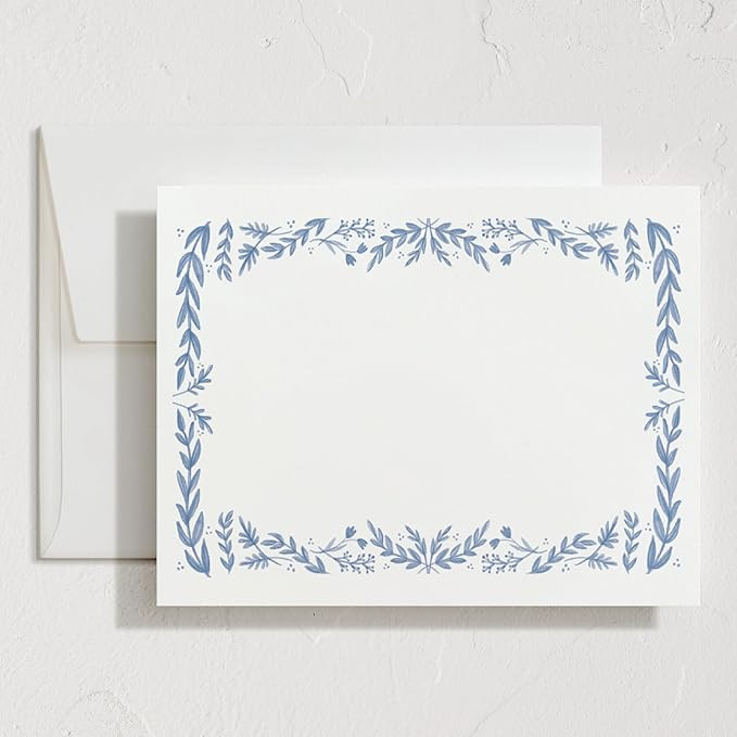 Minted Framed In Floral Stationery Cards, 10 Count, Blank Cards and Envelopes For Thank You Notes... | Amazon (US)