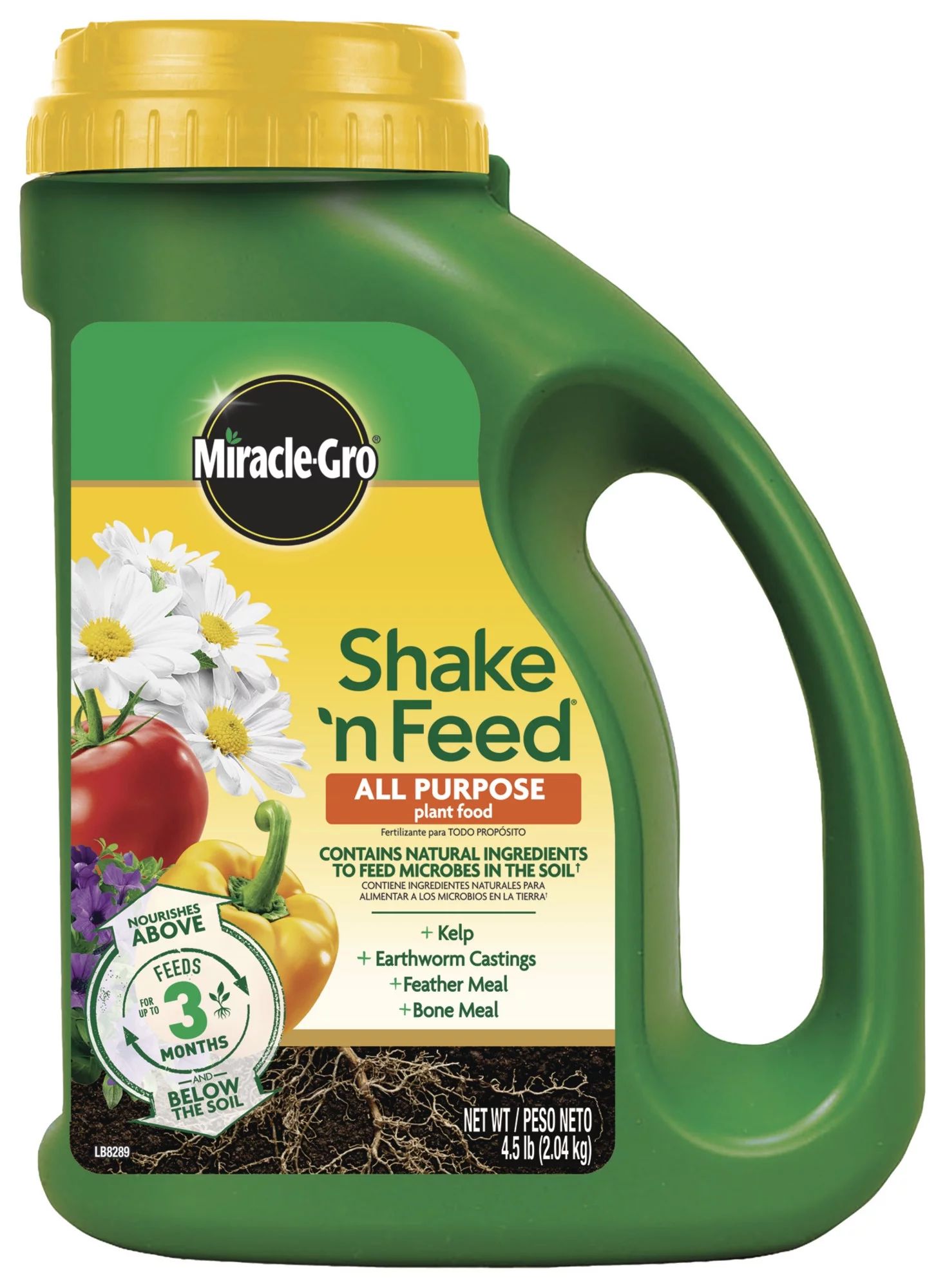 Miracle-Gro Shake 'N Feed All Purpose Plant Food, 4.5 lb., Feeds up to 3 Months | Walmart (US)