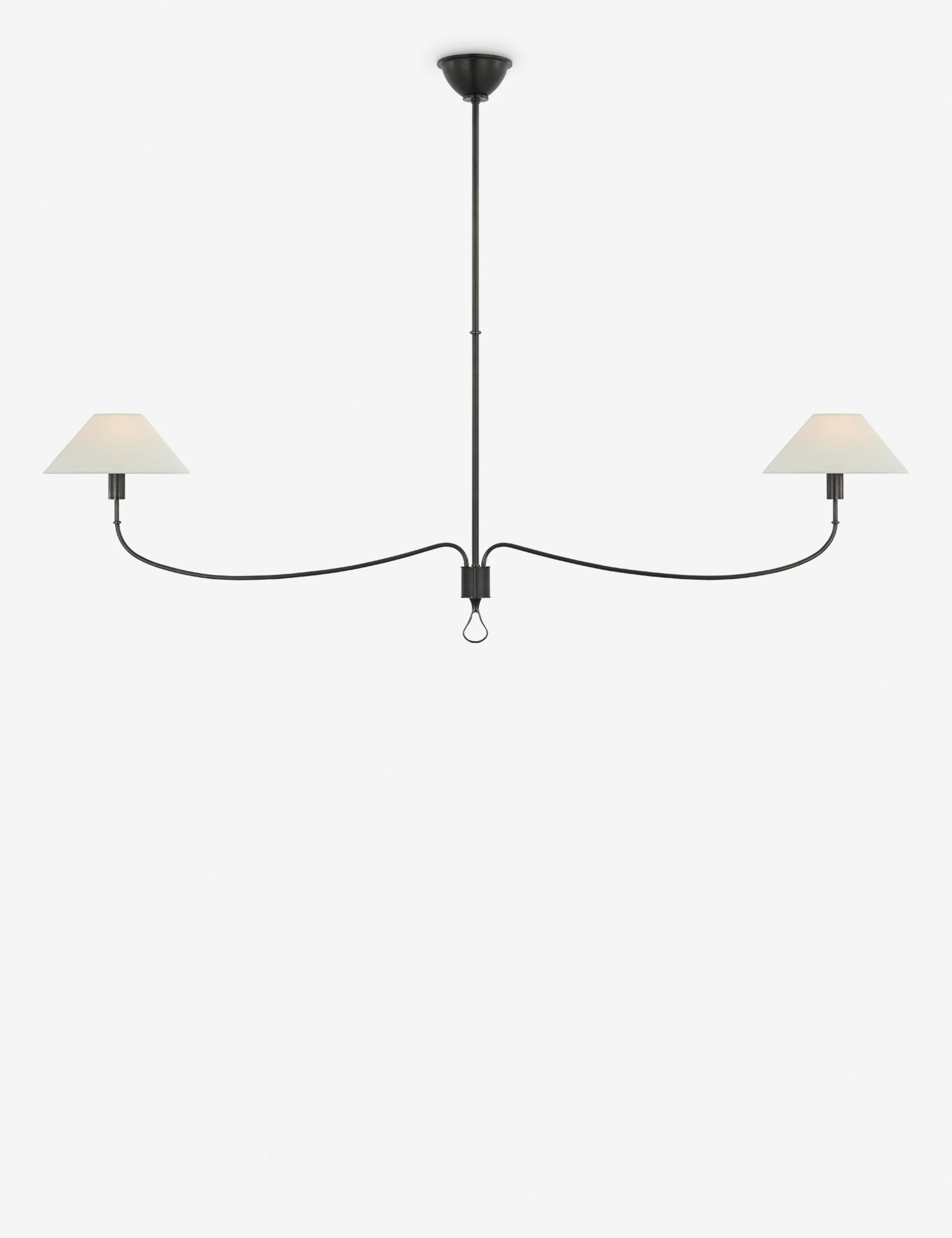 Griffin Linear Chandelier by Amber Lewis, Bronze, 62"W | Lulu and Georgia 