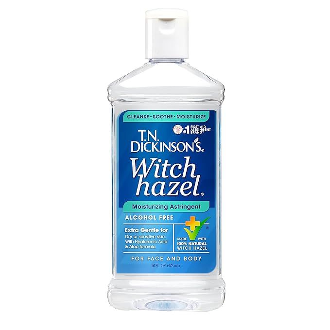 T.N. Dickinson's Witch Hazel Alcohol-Free Moisturizing Astringent, 100% Natural, 16 oz | Amazon (US)