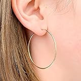Large Gold Filled Hoop Earrings | Amazon (US)