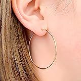 Large Gold Filled Hoop Earrings | Amazon (US)