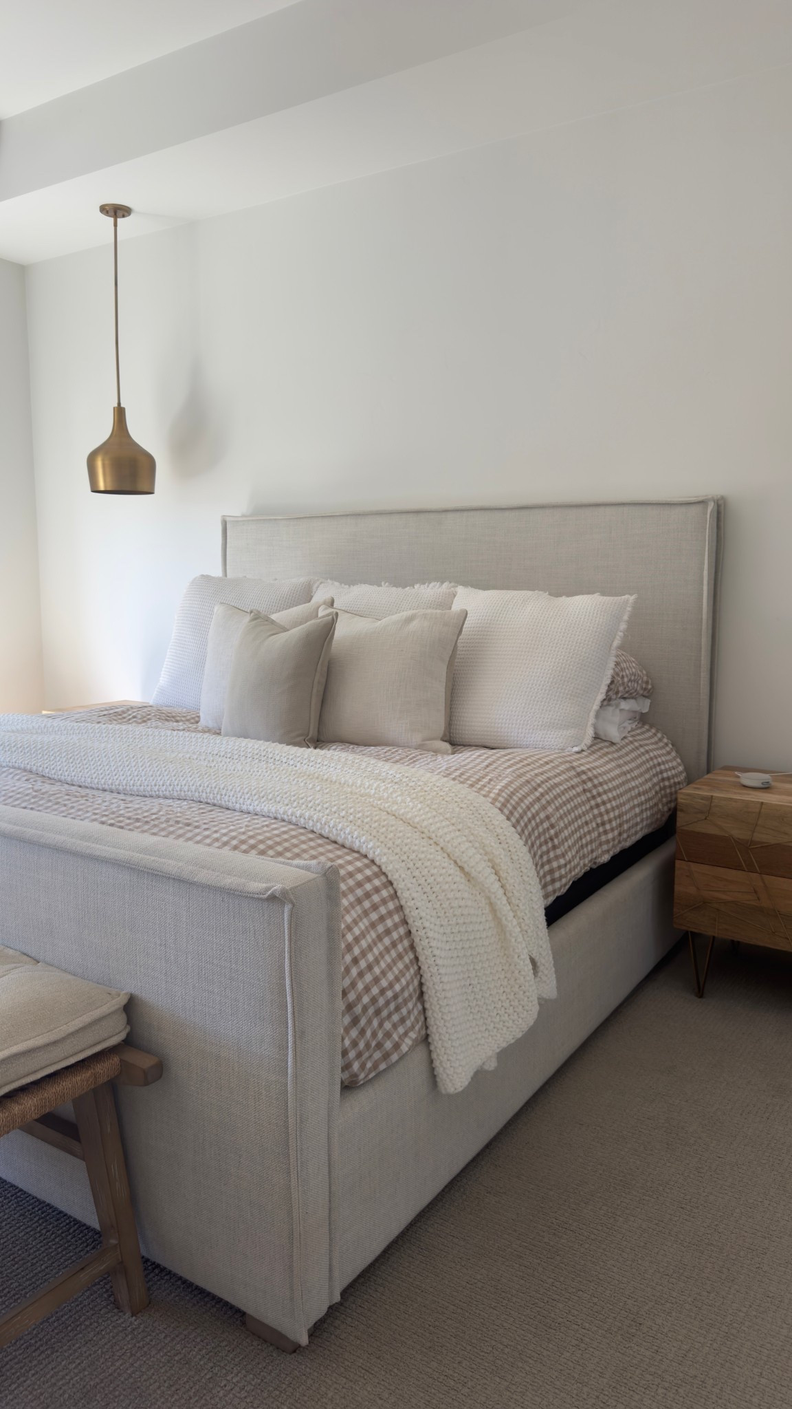 Cozy fall bedding 🤎 Most pillows are old from a local boutique sorry!!

#quince #bedding #kingbedding #bedframe #wayfair #bedroom 

#LTKSeasonal #LTKHome #LTKStyleTip