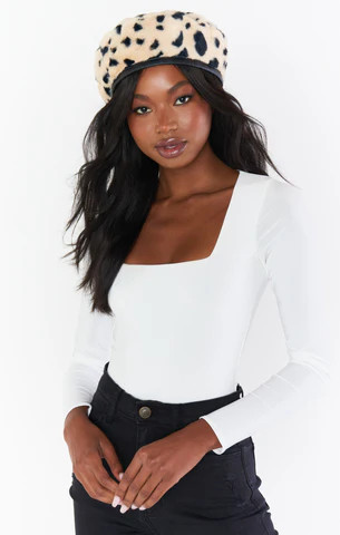 Delilah Fuzzy Beret ~ Cheetah | Show Me Your Mumu