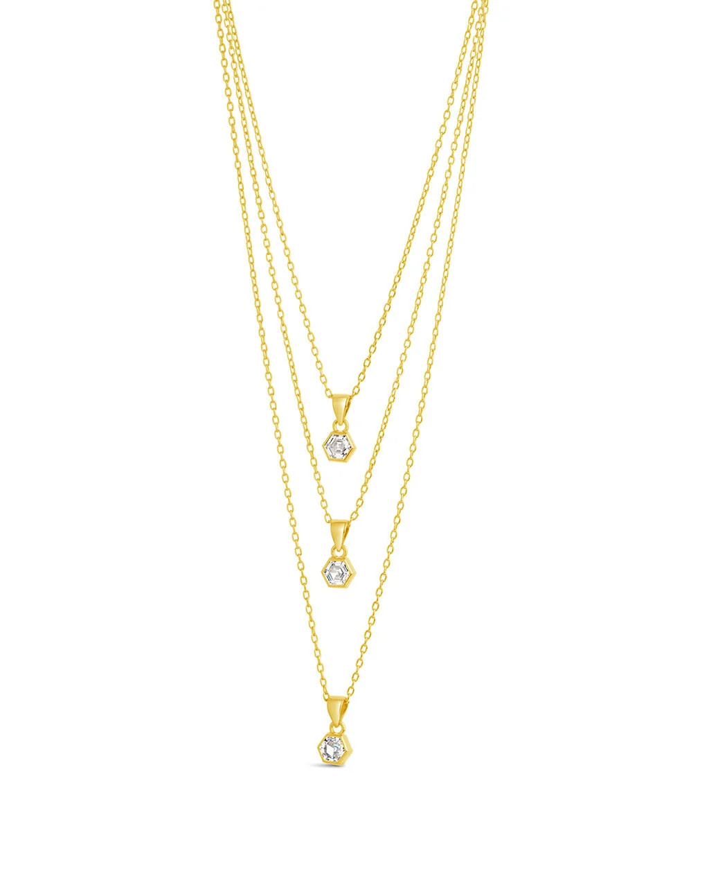 Gia CZ Charm Layered Necklace | Shop Simon