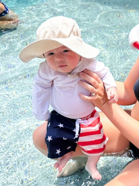 Fourth of July outfit for baby boy - baby summer outfit - baby swimsuit - baby bathing suit - baby swim trunks - baby boy outfit - American outfit - toddler clothing - baby clothes ❤️🤍💙

#LTKbaby #LTKunder50 #LTKkids