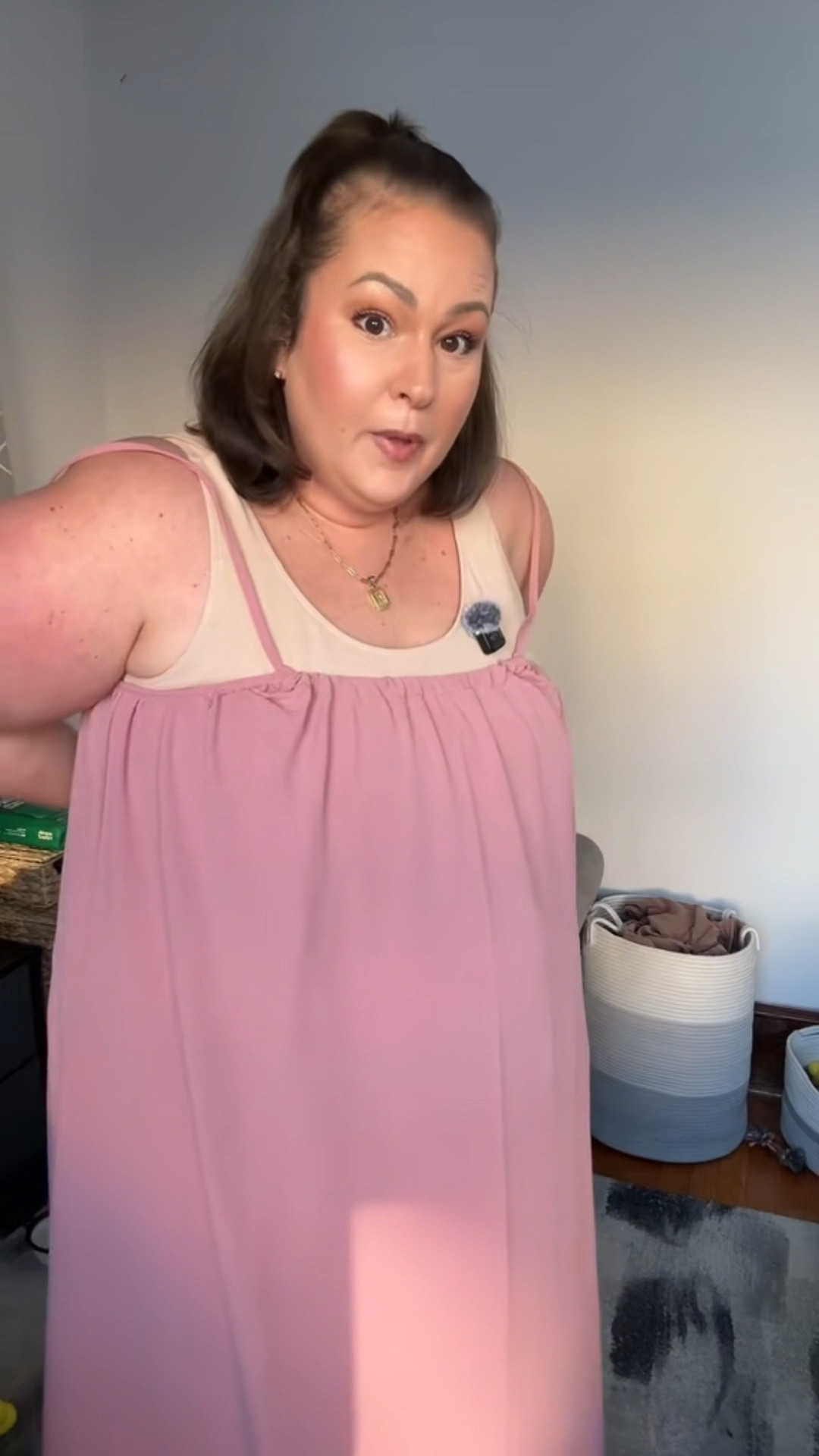 Viral flowy backless dress on a plus size body 💕

Plus size dress 

#LTKPlusSize