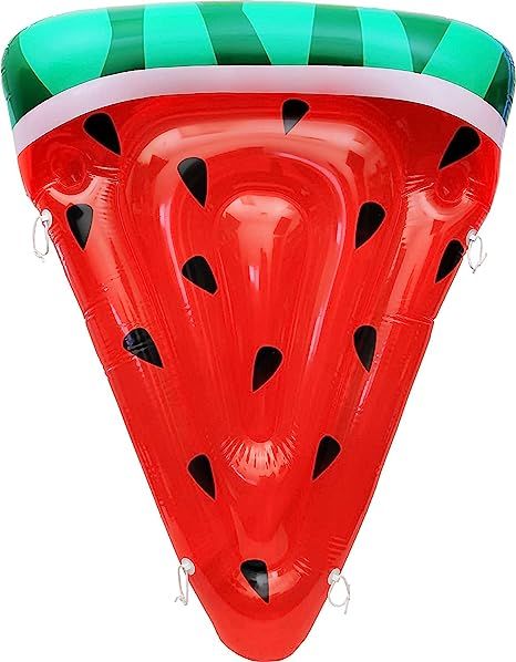 Greenco Giant Inflatable Watermelon Slice Pool Float | Watermelon Inflatable Lounger with Connect... | Amazon (US)