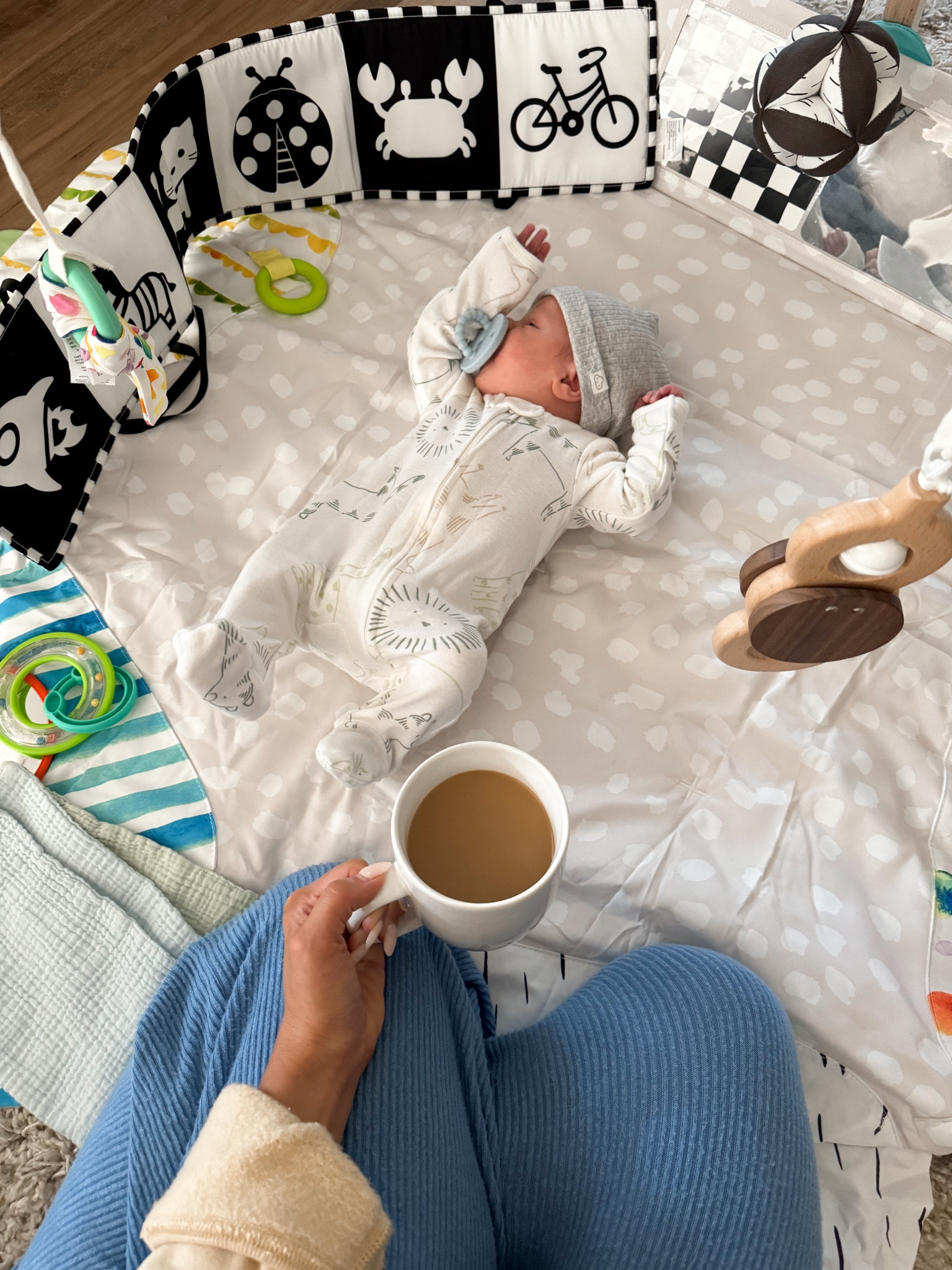 Mornings with baby boy 🫶🏼 wearing the comfiest target lounge pants! These have been a best seller since I first shared a few weeks ago 

#LTKFindsUnder50 #LTKBaby #LTKStyleTip