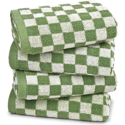 Mult-color Bathroom Towels For Bathroom Set Of 4,cute Checkered Hand Towels For Kitchen Decor, Lightweight For Bath Face Body | Wayfair North America