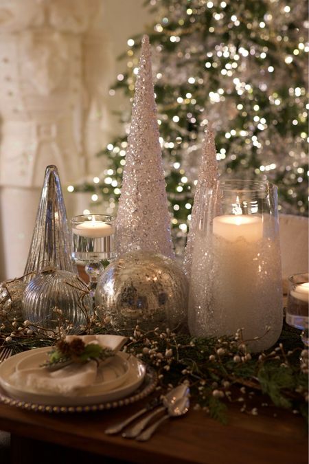 Shop my Christmas table scape that will transition through winter!

#LTKHoliday #LTKhome #LTKSeasonal