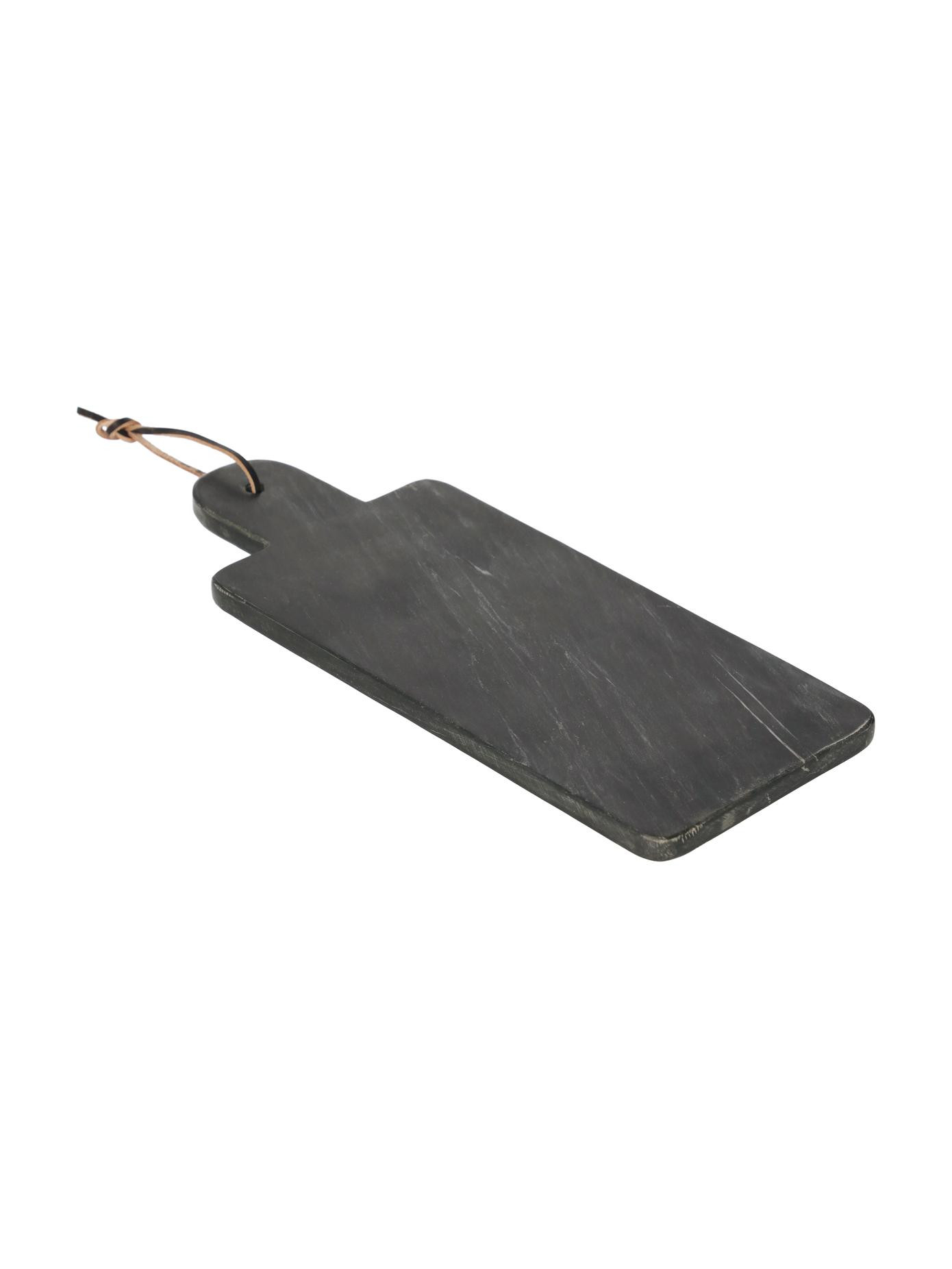 Marble cutting board Johana with leather strap | Westwing EU