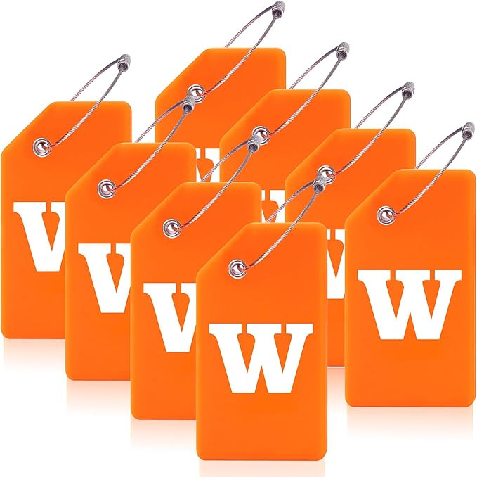 8 Pcs Luggage Tags for Suitcases, 26 Initial Letter Travel Luggage Baggage Identification Labels ... | Amazon (US)