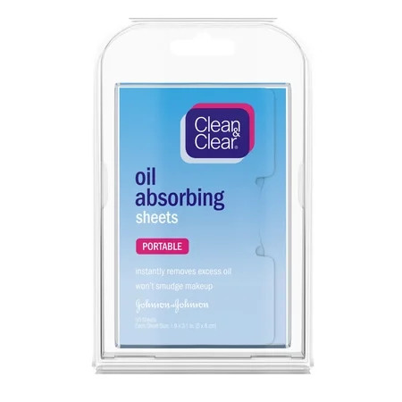 Clean & Clear Oil Absorbing Facial Sheets, 50 Count | Walmart (US)