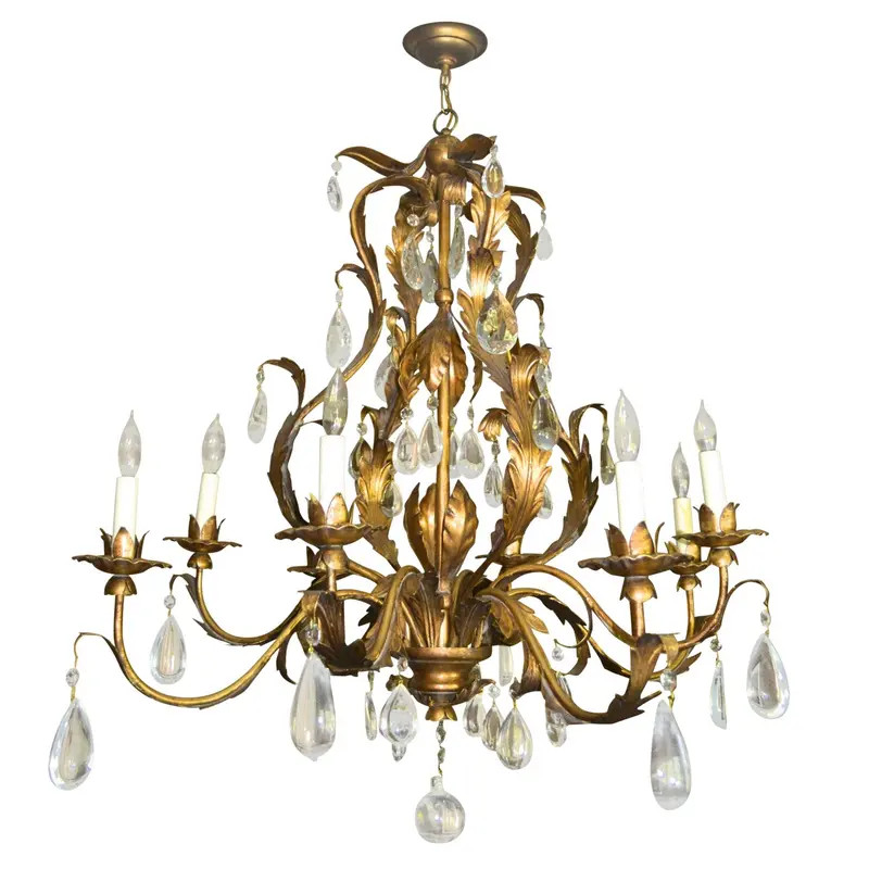 Chambord Gilt & Crystal Chandelier | Chairish