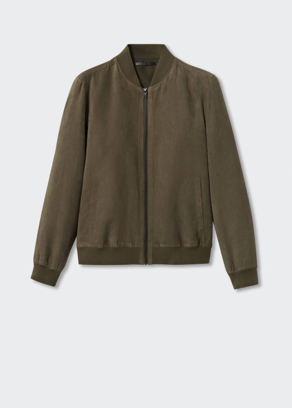 Suede-effect bomber jacket -  Men | Mango Man USA | MANGO (US)