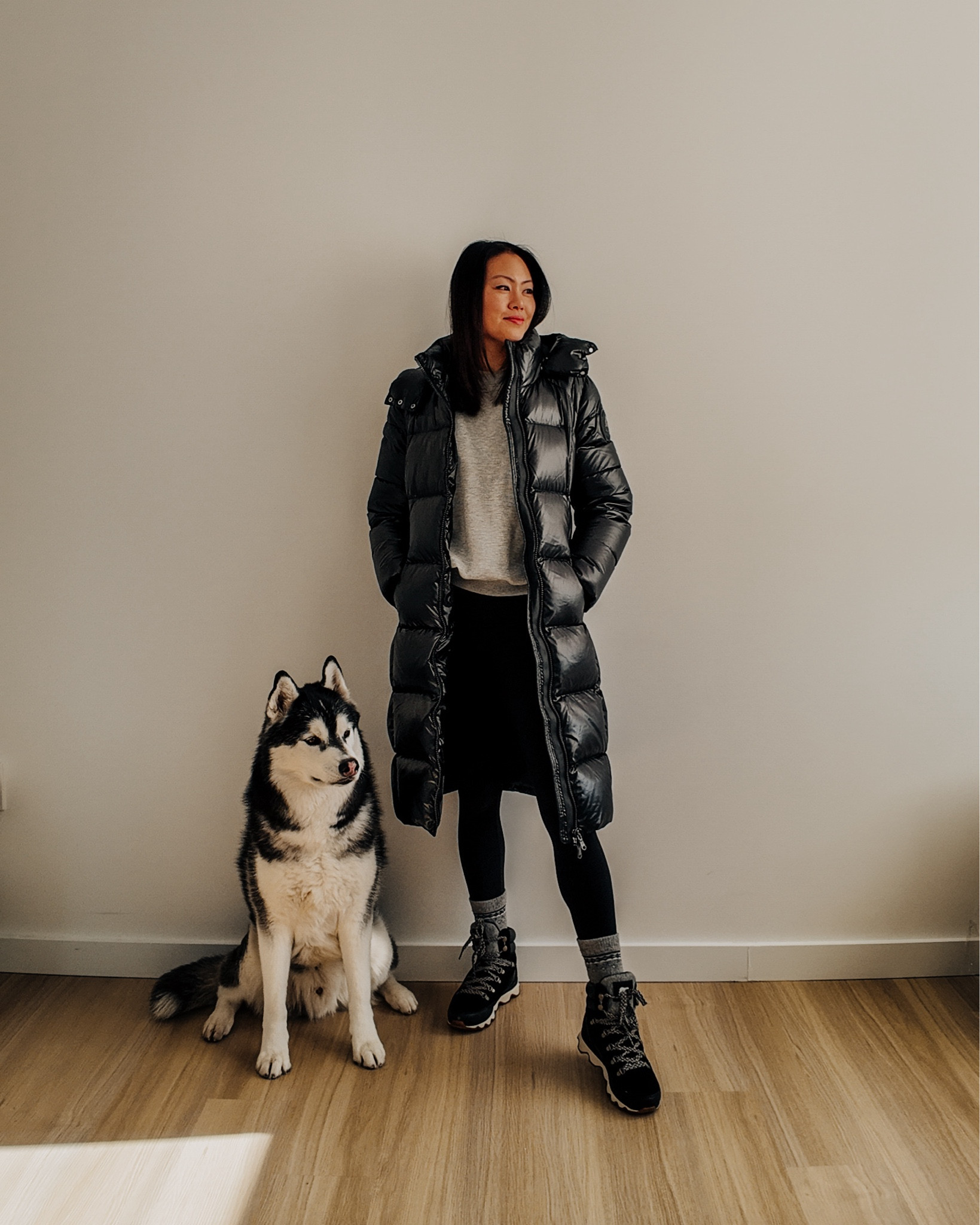 Winter outfit. The warmest puffer coat! 